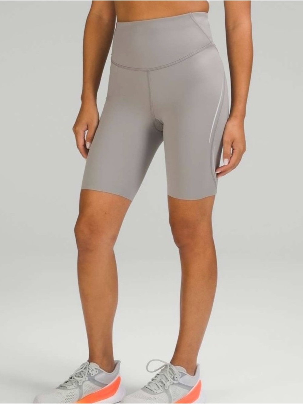 lululemon athletica base pace High-Rise reflective short 8” in gull grey